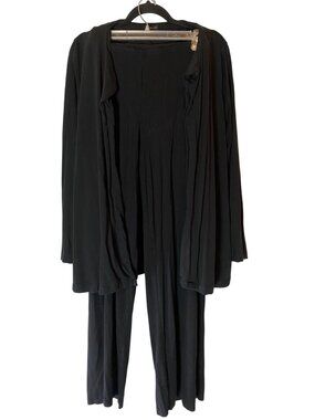 J.Jill Womens Black 2-Piece Top & Pants Large Lounge Wear